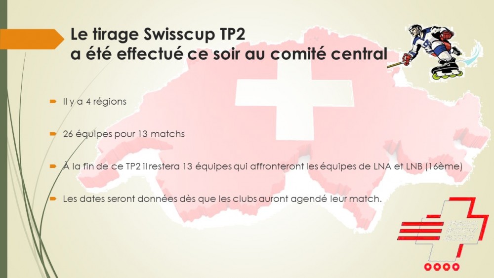 Tirage au sort Swisscup TP2