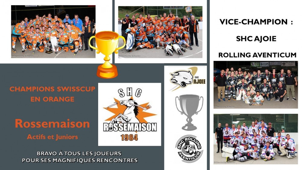 Les Champions SwissCup en Orange, 2 x Rossemaison 