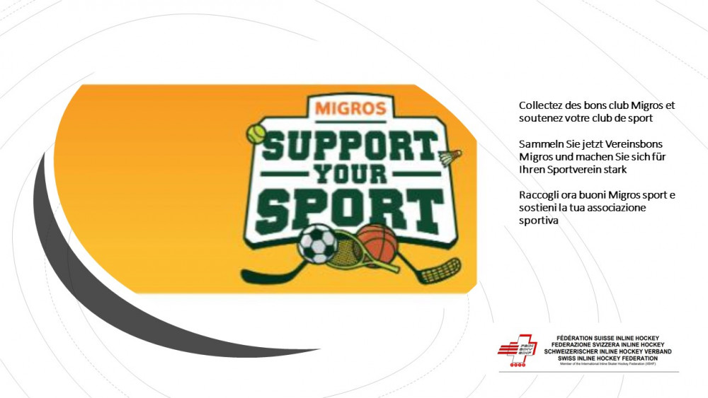 Collectez des bons club Migros et soutenez votre club de sport : Support your sport