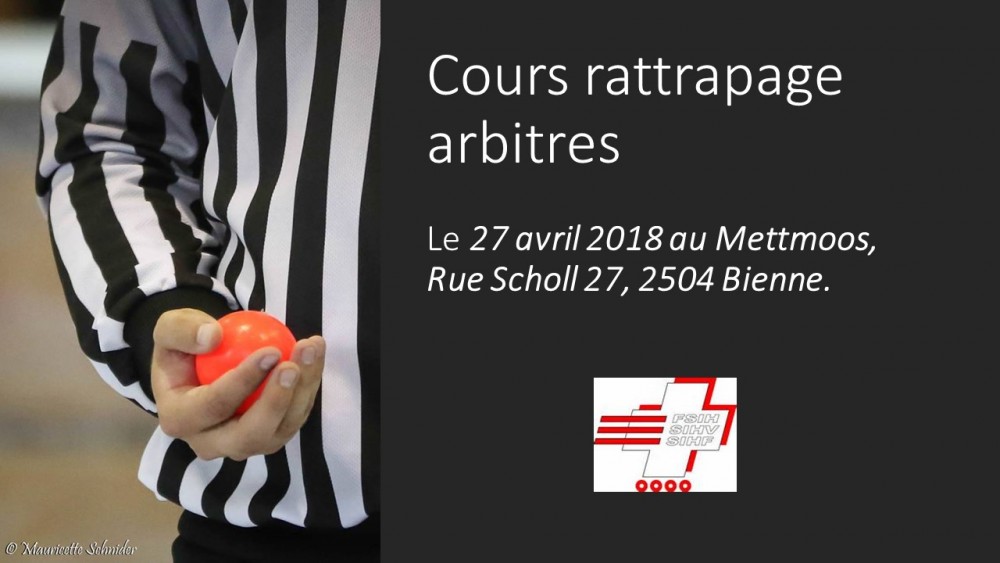 Cours rattrapage Arbitres