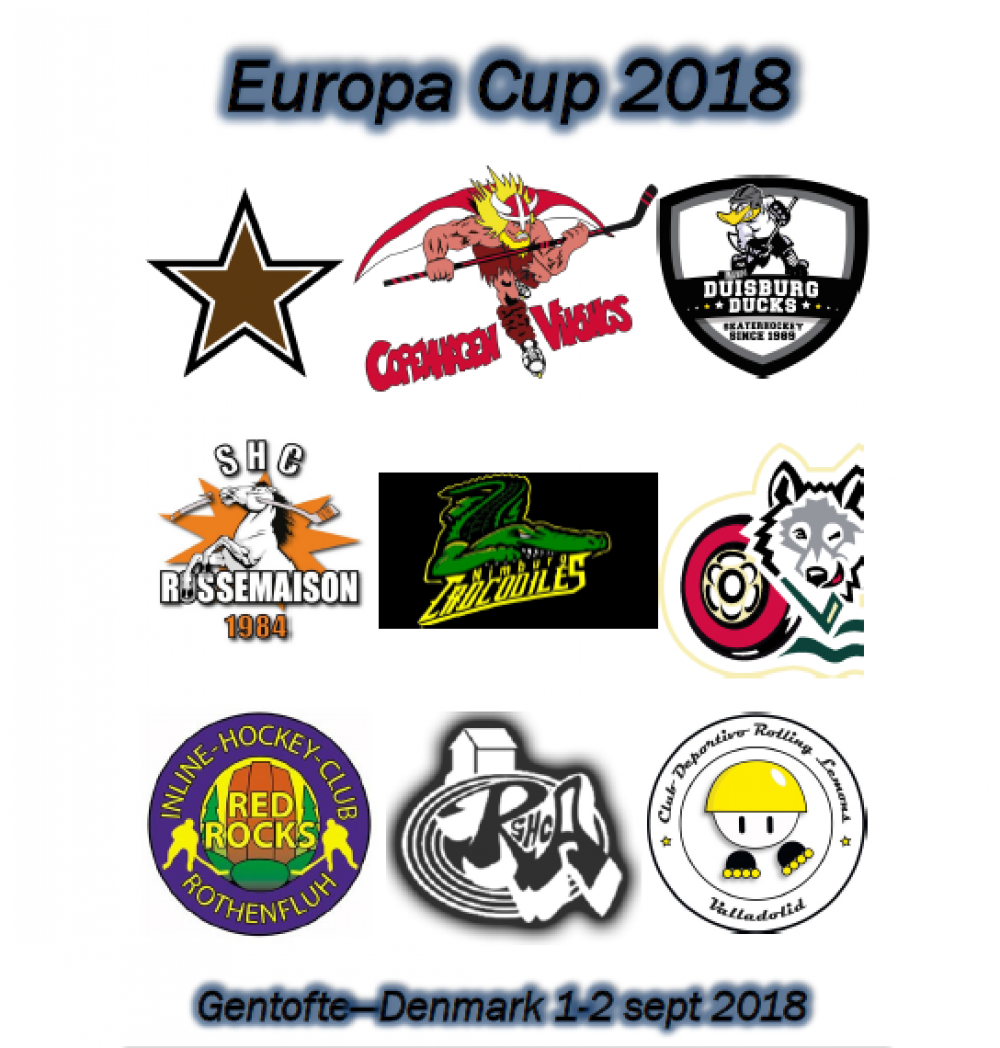 Coupe d'Europe Vétérans les 1er et 2 septembre 2018 à Gentofte au Danemark