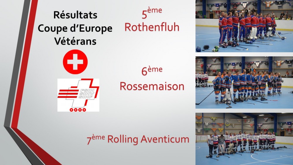 Coupe d'Europe vétérans à Gentofte les résultats de nos 3 équipes Suisse