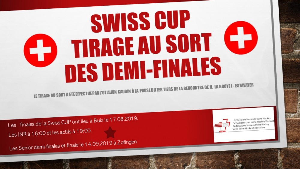 Swiss Cup 2019  : Seniors , Actifs et Juniors