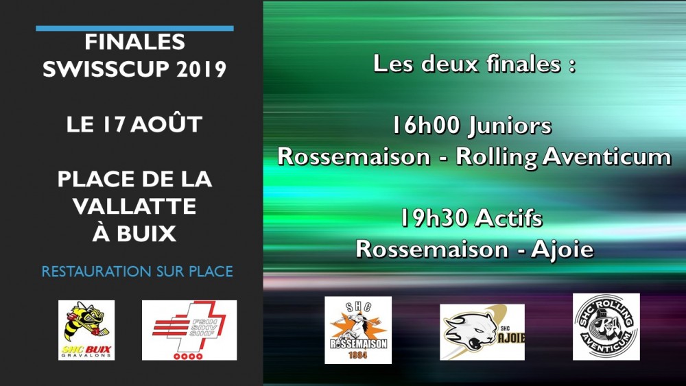 Finales SwissCup 2019 le 17 août à Buix 