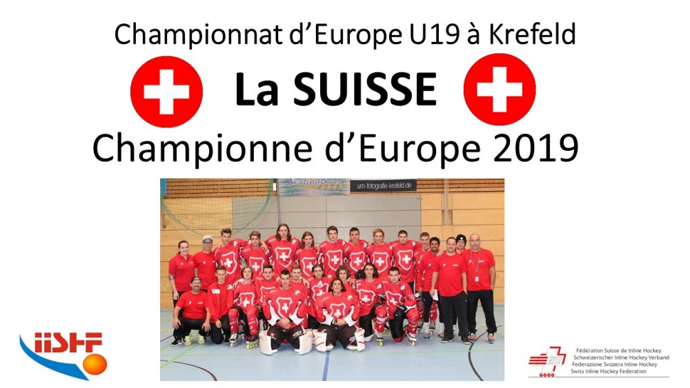 Championnat d'Europe U19 : La SUISSE Championne d'Europe 
