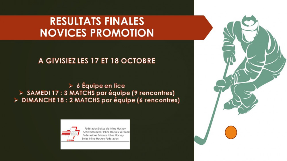 Finales novices promotion à Givisiez , les 17 et 18 octobre