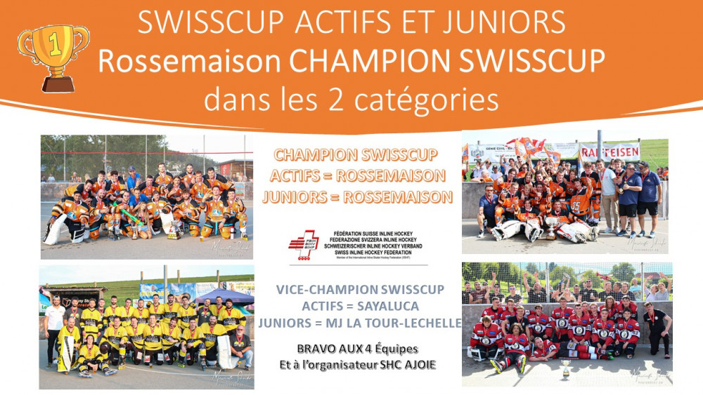 Finales SwissCup Juniors et Actifs :  Victoires orange les rossignols finissent en tête dans les deux catégories