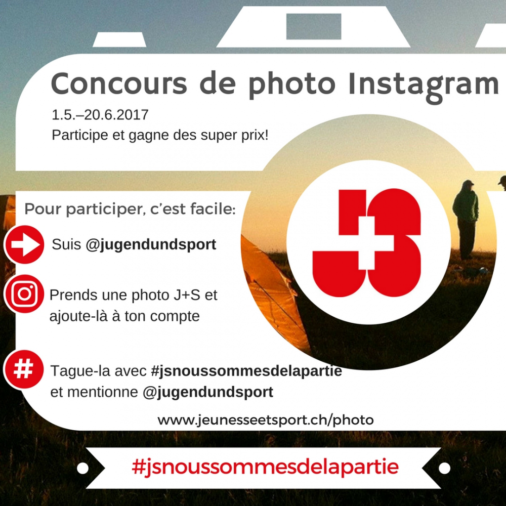 Concours photo #jsnoussommesdelapartie sur Instagram  