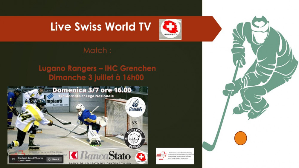 Match de championnat en live par Swiss World TV